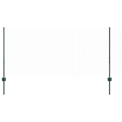 Eingebetteter Zaunpfosten 11 stk. Grün 140 cm