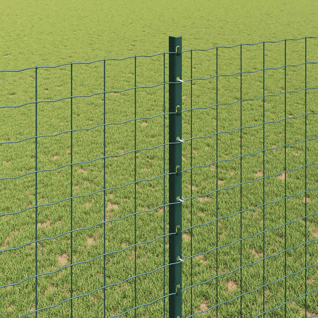 Eingebetteter Zaunpfosten 5 stk. Grün 200 cm