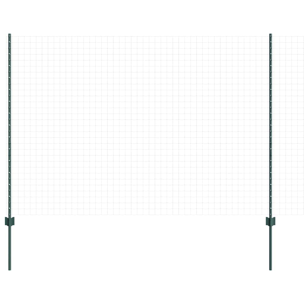 Eingebetteter Zaunpfosten 5 stk. Grün 200 cm