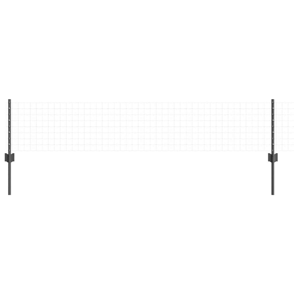 Eingebetteter Zaunpfosten 5 stk. Grau 80 cm