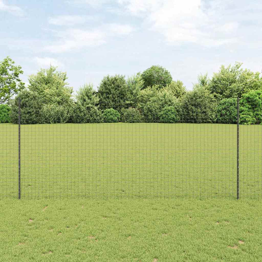 Eingebetteter Zaunpfosten 5 stk. Grau 180 cm