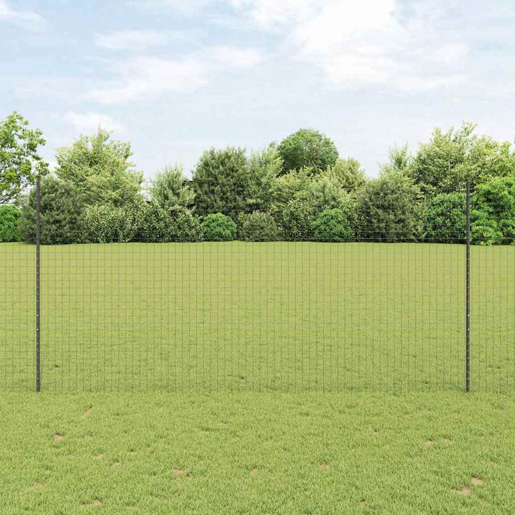 Eingebetteter Zaunpfosten 5 stk. Grau 200 cm