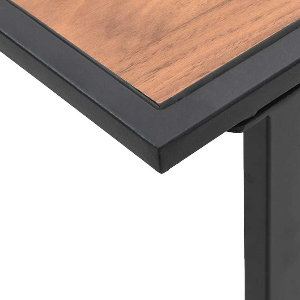 Couchtisch Schwarz und Braun 55 x 55 x 35 cm