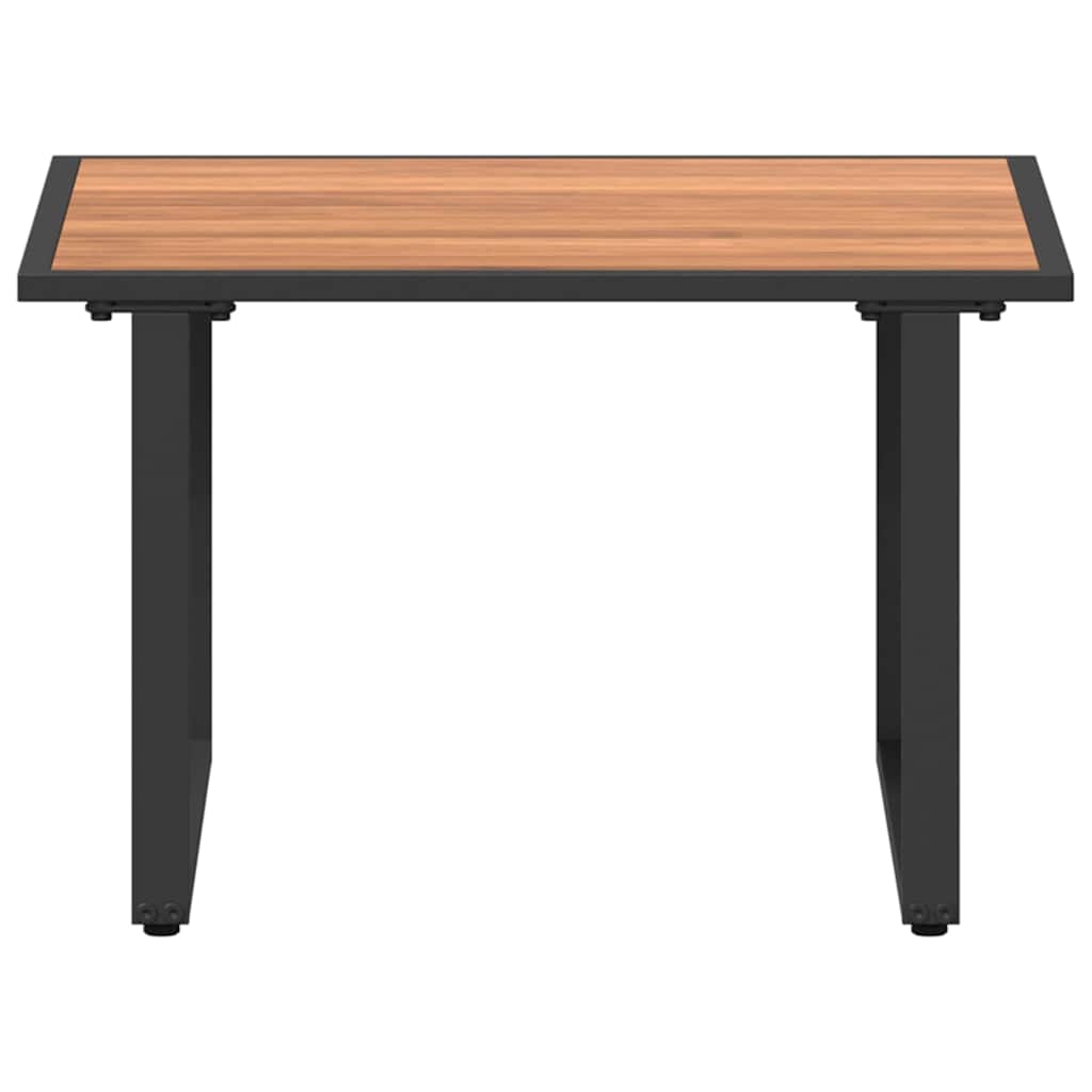 Couchtisch Schwarz und Braun 55 x 55 x 35 cm