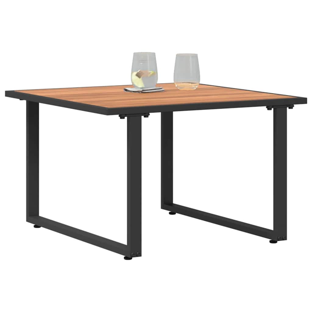 Couchtisch Schwarz und Braun 55 x 55 x 35 cm