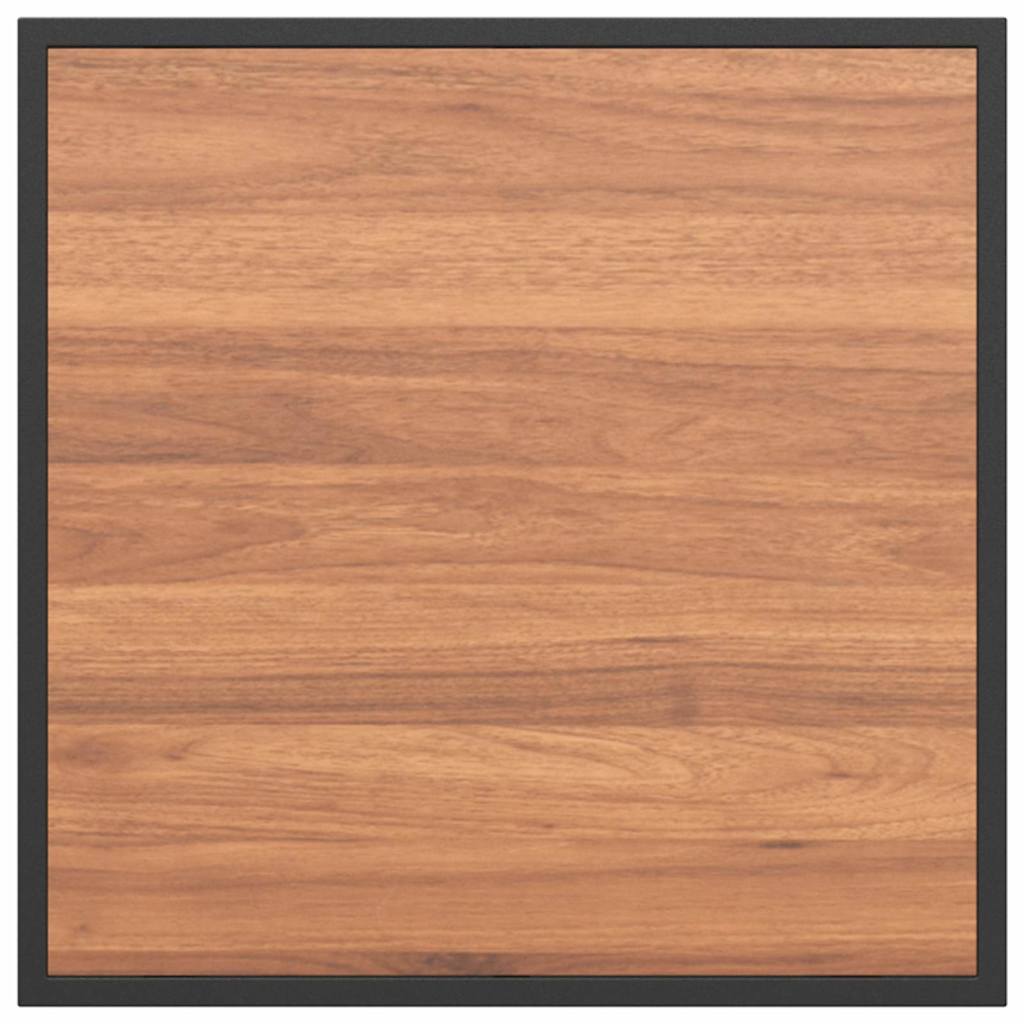 Couchtisch Schwarz und Braun 55 x 55 x 35 cm