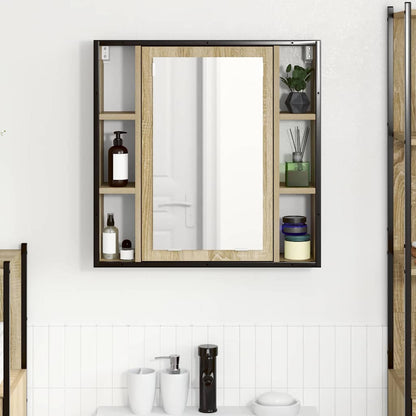 Spiegelschrank Sonoma-Eiche 60 x 16 x 60 cm Holzwerkstoff