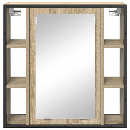 Spiegelschrank Sonoma-Eiche 60 x 16 x 60 cm Holzwerkstoff