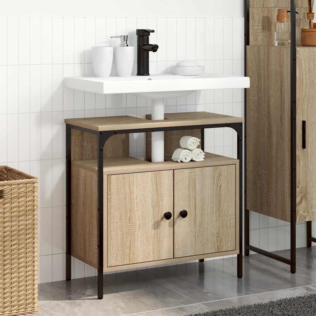 Badezimmerschrank Beige 60 x 30 x 60 cm Holzwerkstoff