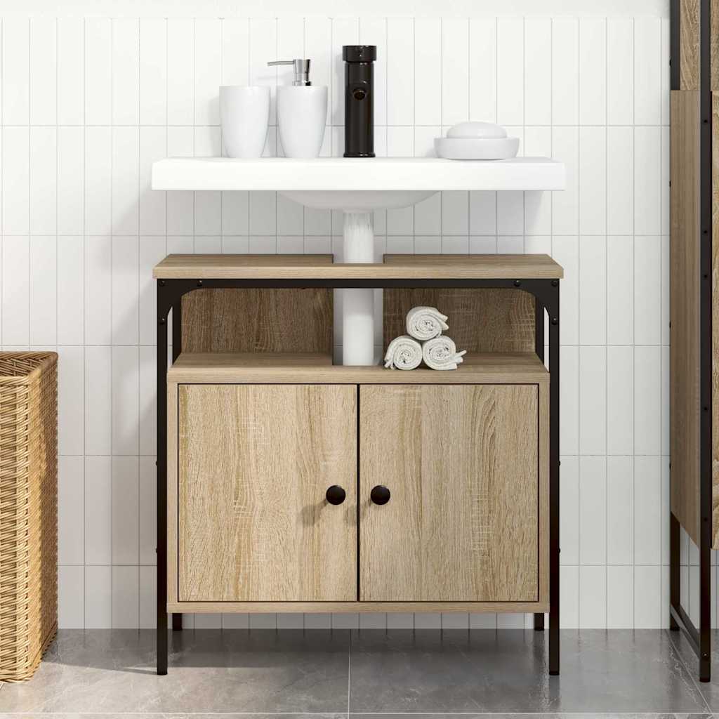 Badezimmerschrank Beige 60 x 30 x 60 cm Holzwerkstoff