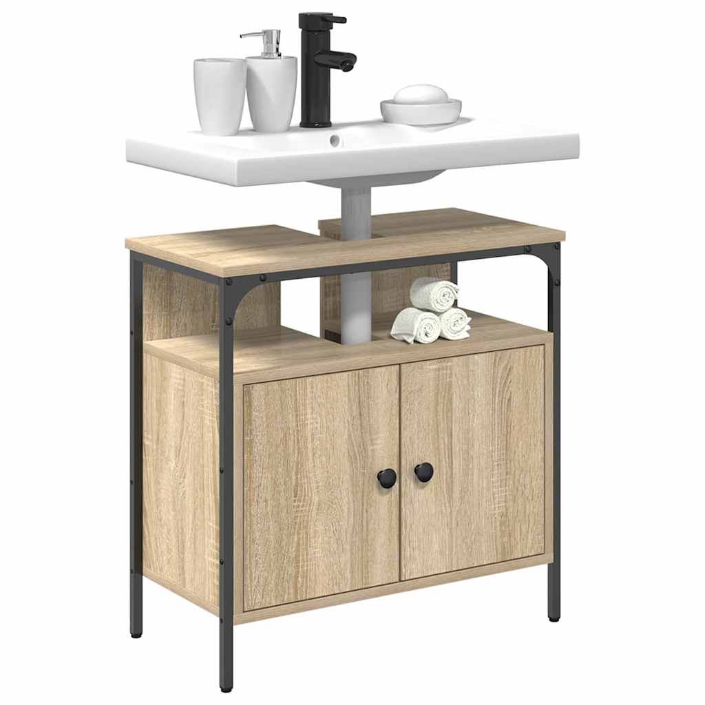 Badezimmerschrank Beige 60 x 30 x 60 cm Holzwerkstoff