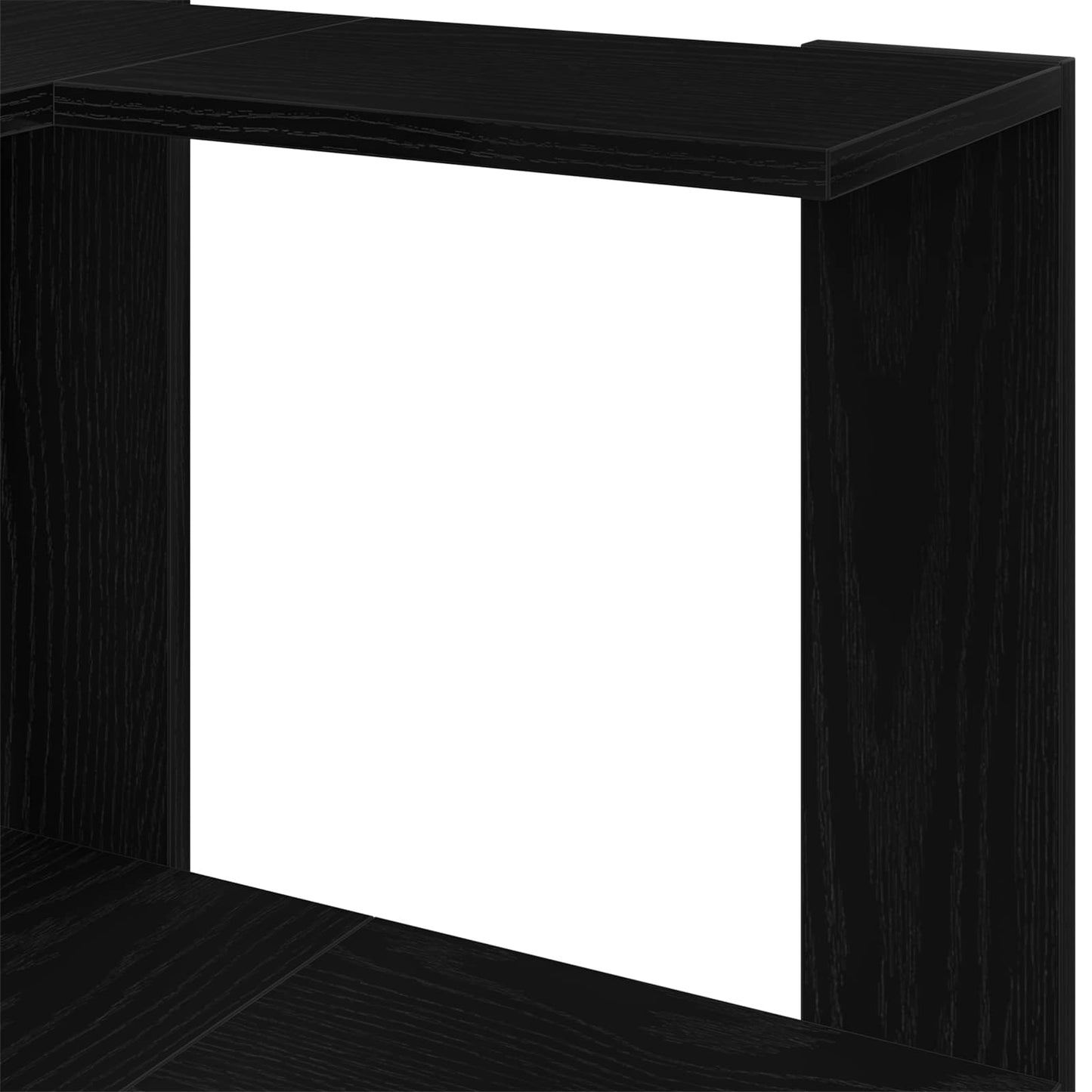 Bücherregal 5 Ebenen 50 x 50 x 179 cm Schwarz Eichen-Optik