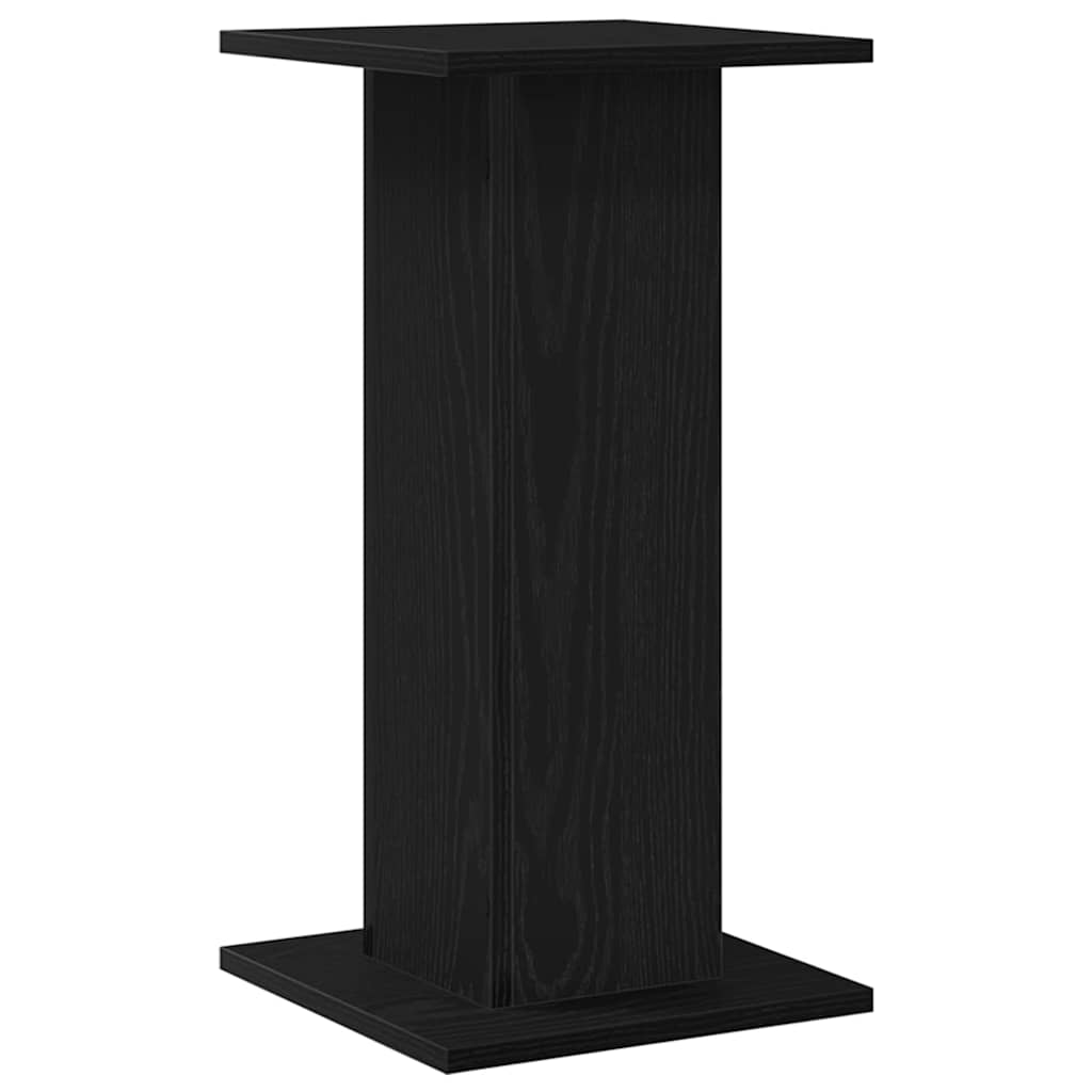 Lautsprecherständer 2 stk. Schwarz Eichen-Optik 30 x 30 x 60 cm