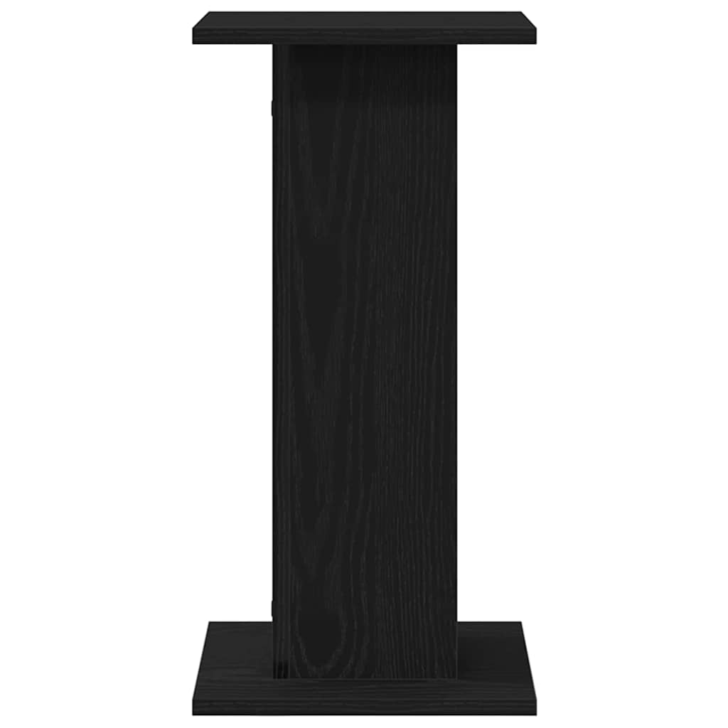Lautsprecherständer 2 stk. Schwarz Eichen-Optik 30 x 30 x 60 cm
