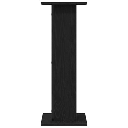Lautsprecherständer 2 stk. Schwarz Eichen-Optik 30 x 30 x 80 cm