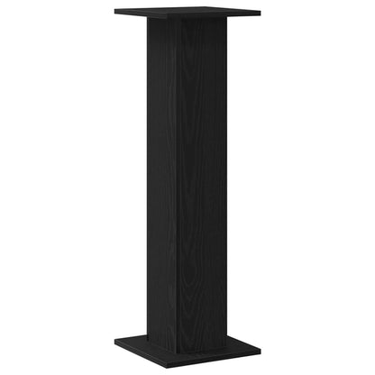 Lautsprecherständer 2 stk. Schwarz Eichen-Optik 30 x 30 x 95 cm