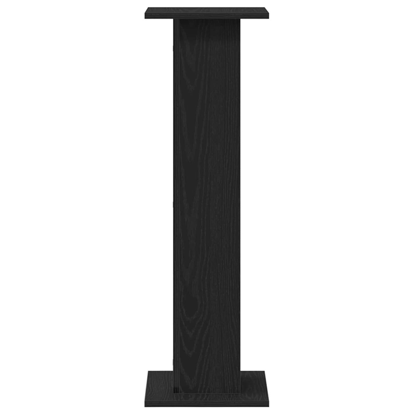 Lautsprecherständer 2 stk. Schwarz Eichen-Optik 30 x 30 x 95 cm
