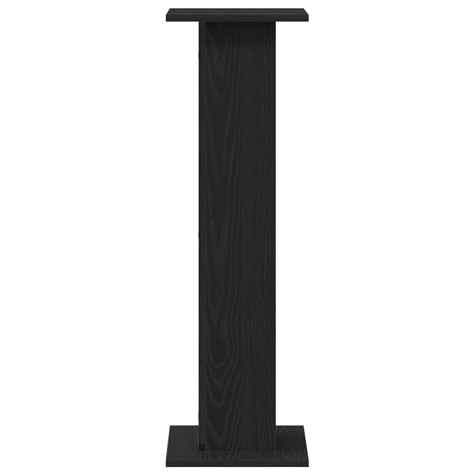 Lautsprecherständer 2 stk. Schwarz Eichen-Optik 30 x 30 x 95 cm