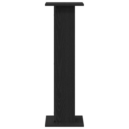 Lautsprecherständer 2 stk. Schwarz Eichen-Optik 30 x 30 x 95 cm