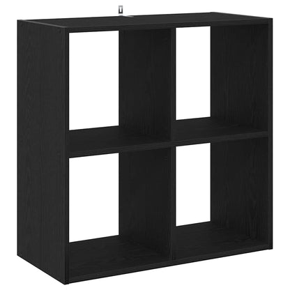 Bücherregal Schwarz Eichen-Optik 68.5 x 32 x 68.5 cm