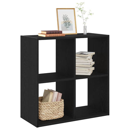 Bücherregal Schwarz Eichen-Optik 68.5 x 32 x 68.5 cm