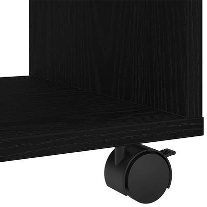 Beistelltisch Schwarz Eichen-Optik 72 x 33 x 42,5 cm