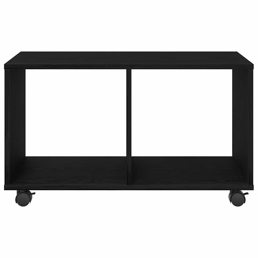 Beistelltisch mit Regal Schwarz Eichen-Optik 72 x 33 x 42,5 cm