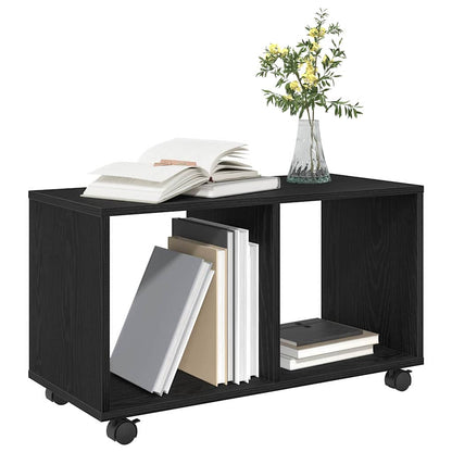 Beistelltisch Schwarz Eichen-Optik 72 x 33 x 42,5 cm