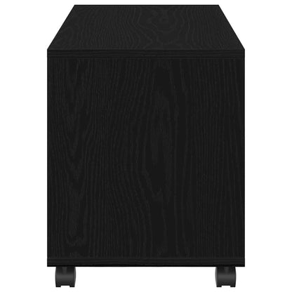 Beistelltisch Schwarz Eichen-Optik 72 x 33 x 42,5 cm