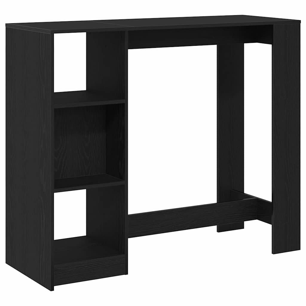 Bartisch 124 x 46 x 103.5 cm Holzwerkstoff Schwarz Eichen-Optik