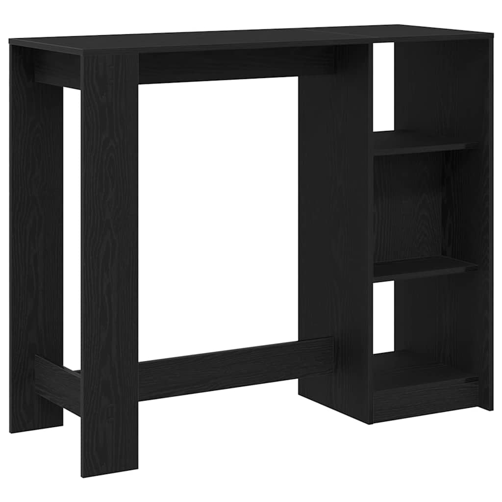 Bartisch 124 x 46 x 103.5 cm Holzwerkstoff Schwarz Eichen-Optik