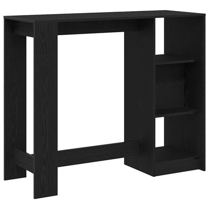 Bartisch 124 x 46 x 103.5 cm Holzwerkstoff Schwarz Eichen-Optik