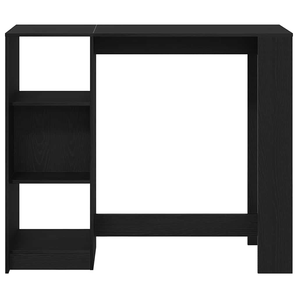 Bartisch 124 x 46 x 103.5 cm Holzwerkstoff Schwarz Eichen-Optik