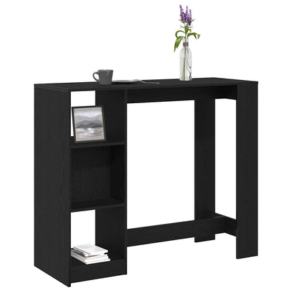 Bartisch 124 x 46 x 103.5 cm Holzwerkstoff Schwarz Eichen-Optik