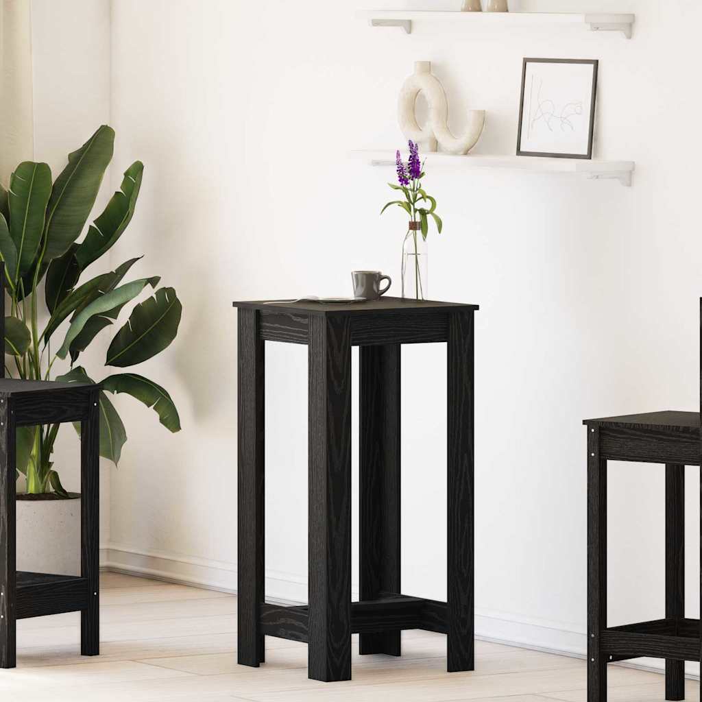 Bartisch 51 x 50 x 103,5 cm Holzwerkstoff Schwarz Eichen-Optik