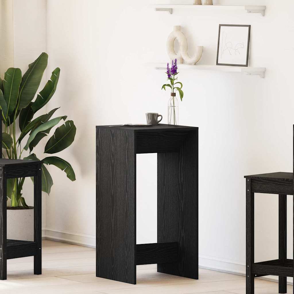 Bartisch 51 x 50 x 103,5 cm Holzwerkstoff Schwarz Eichen-Optik