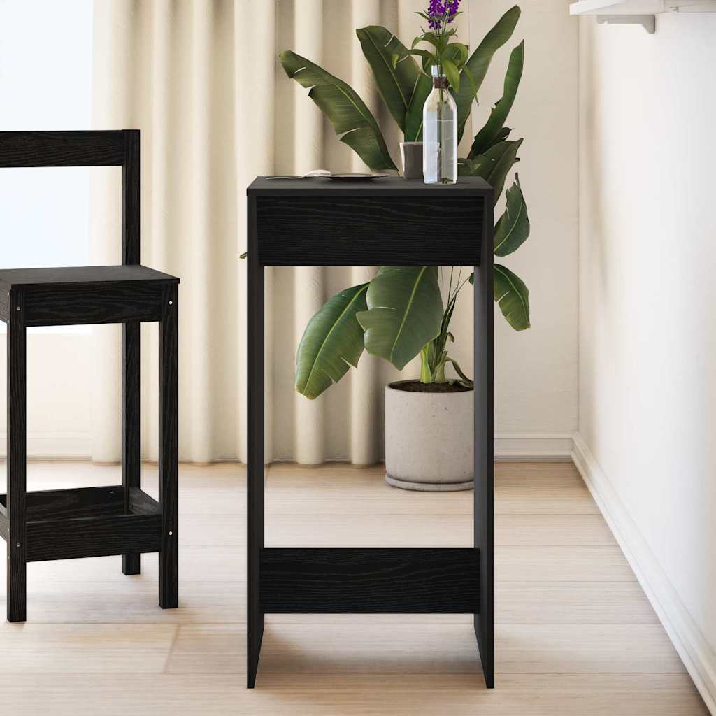 Bartisch 51 x 50 x 103,5 cm Holzwerkstoff Schwarz Eichen-Optik