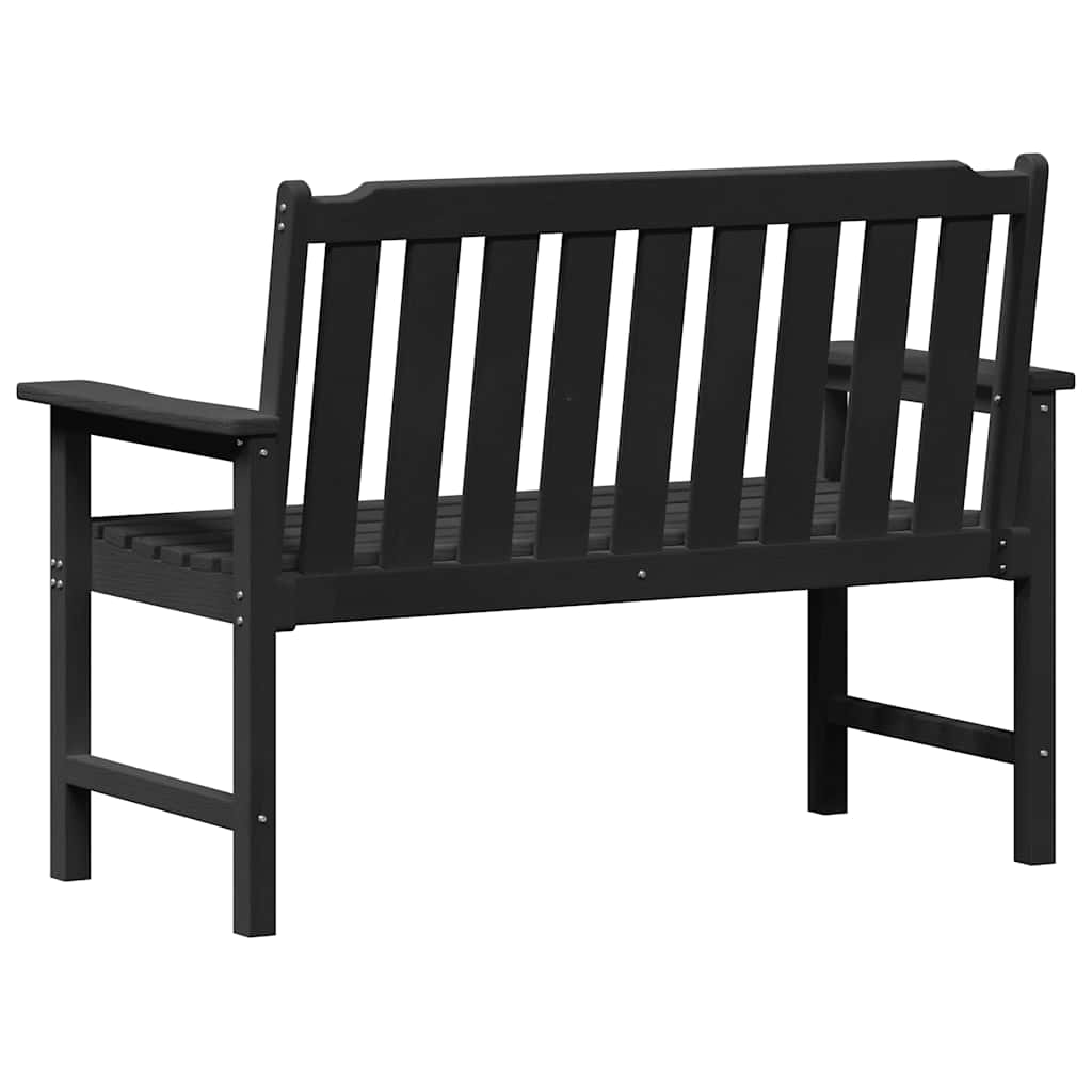 Gartenbank Schwarz 120 x 59 x 88 cm HDPE