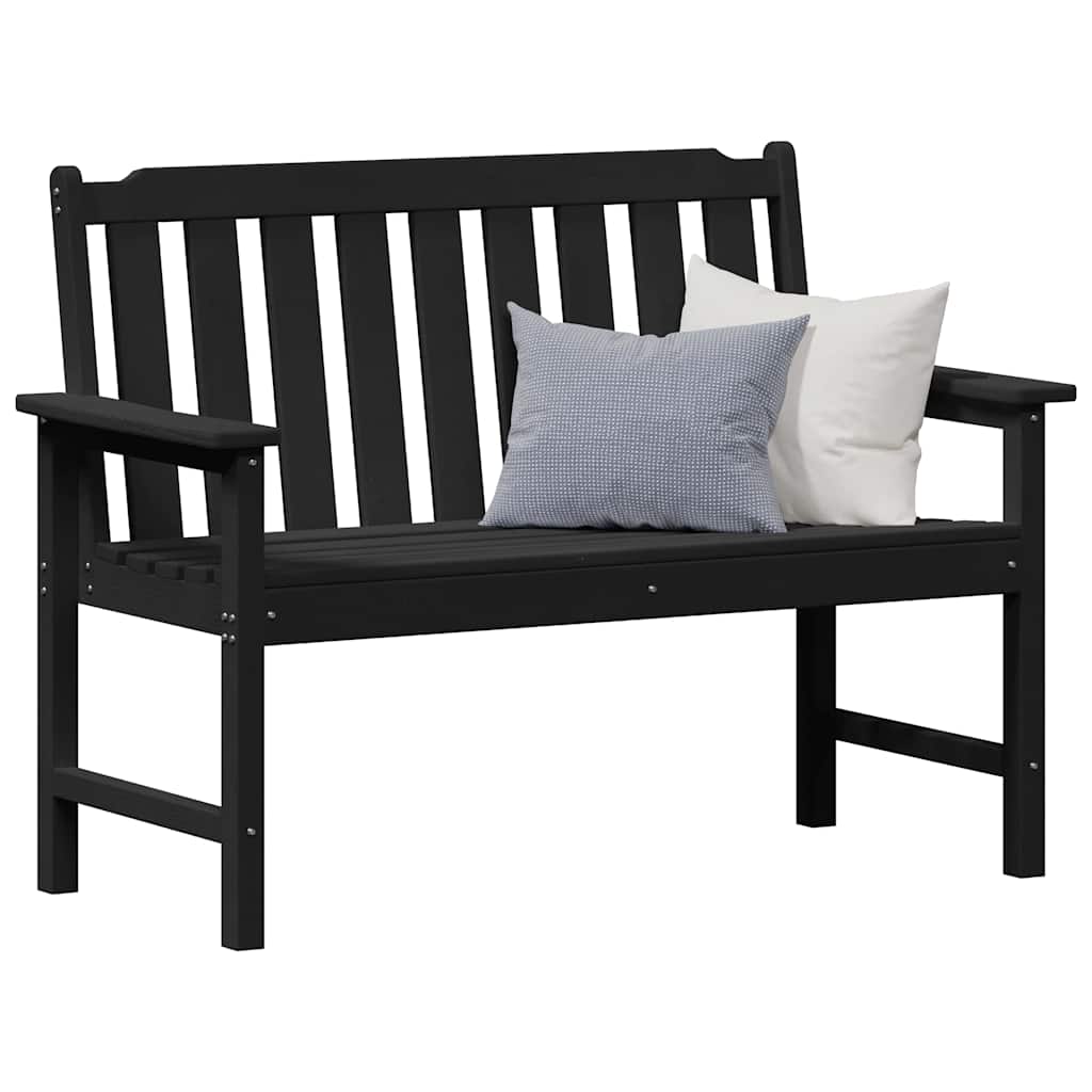 Gartenbank Schwarz 120 x 59 x 88 cm HDPE