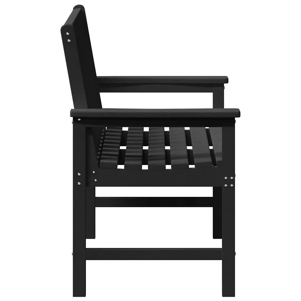 Gartenbank Schwarz 120 x 59 x 88 cm HDPE
