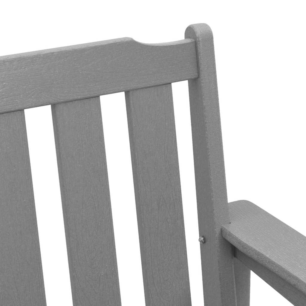Gartenbank Hellgrau 120 x 59 x 88 cm HDPE