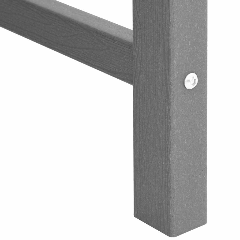 Gartenbank Hellgrau 120 x 59 x 88 cm HDPE