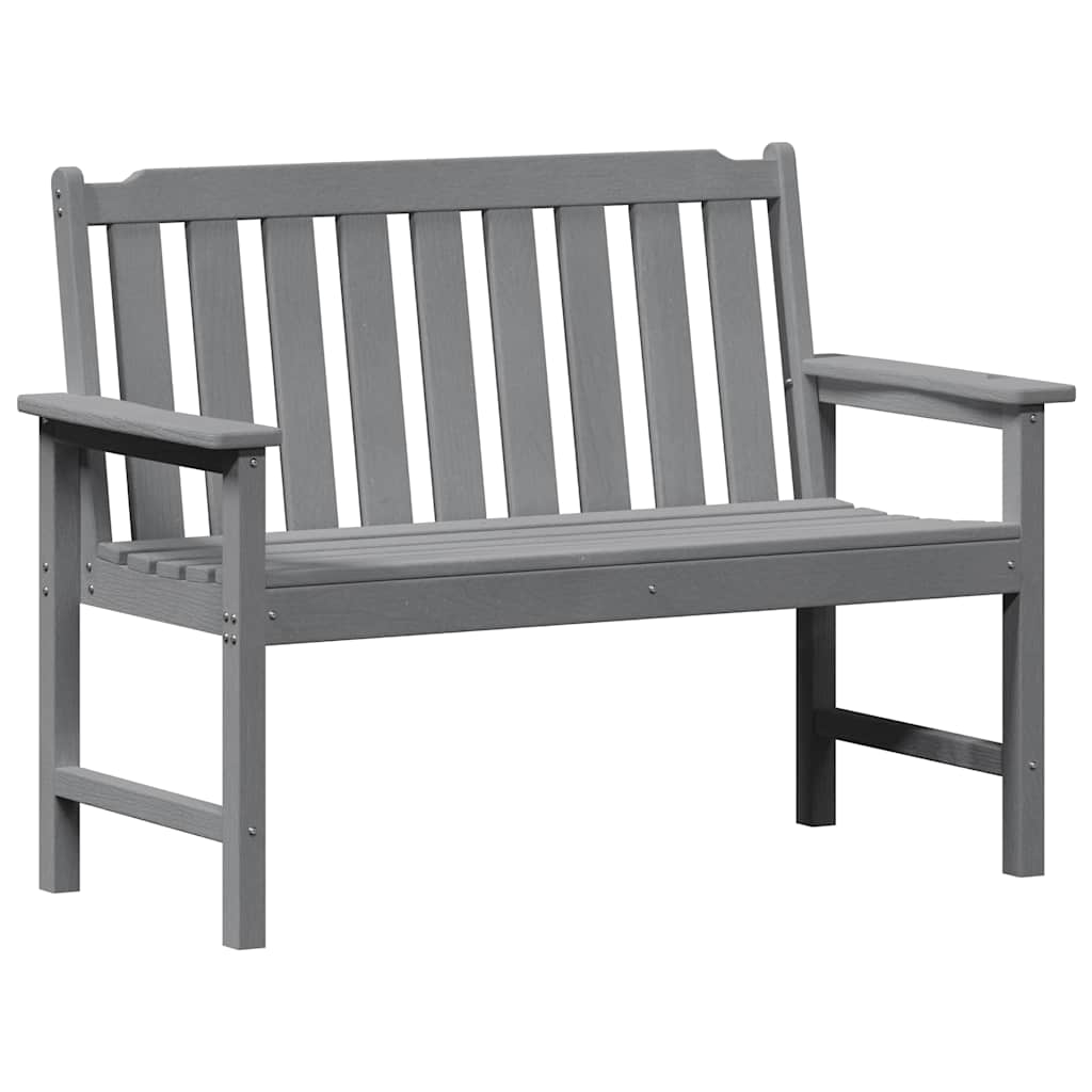 Gartenbank Hellgrau 120 x 59 x 88 cm HDPE