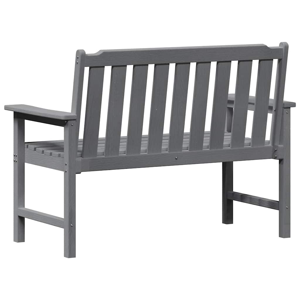 Gartenbank Hellgrau 120 x 59 x 88 cm HDPE