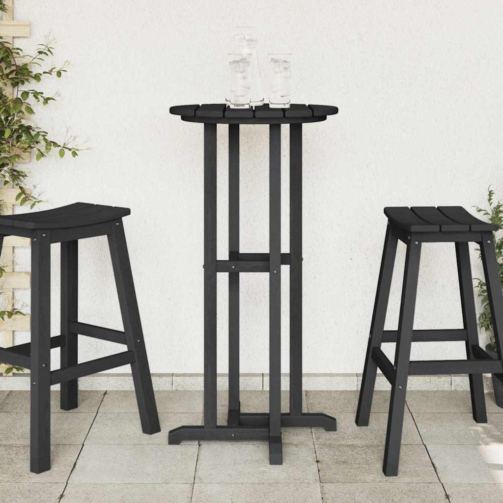 Bartisch Schwarz 55 x 55 x 107 cm Polyethylen
