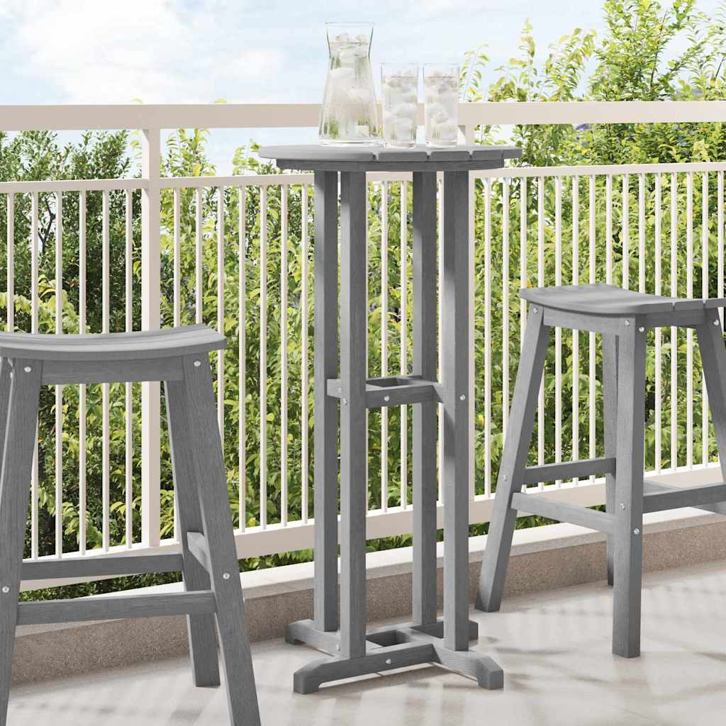 Bartisch Hellgrau 55 x 55 x 107 cm Polyethylen