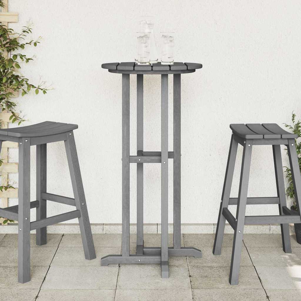 Bartisch Hellgrau 55 x 55 x 107 cm Polyethylen