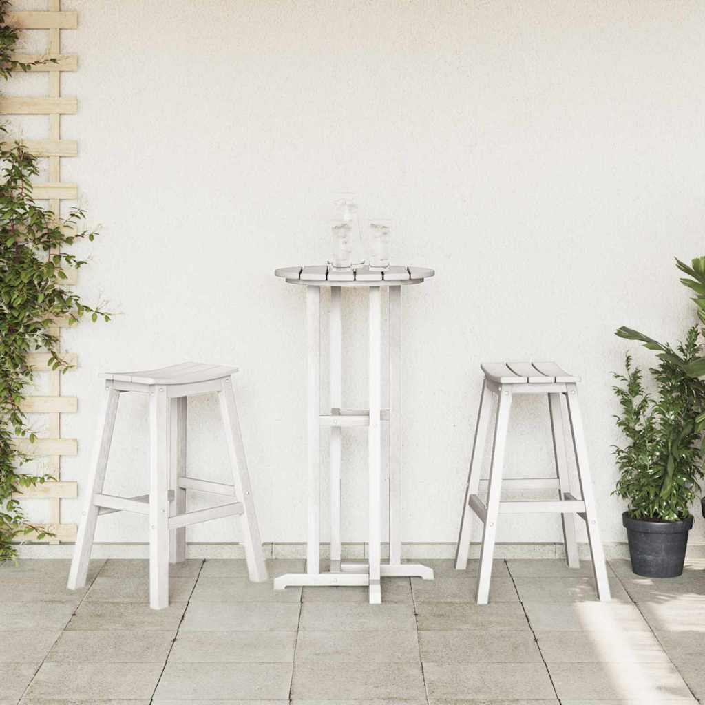 Barhocker 2 stk. Weiß 52 x 43 x 73,5 cm HDPE
