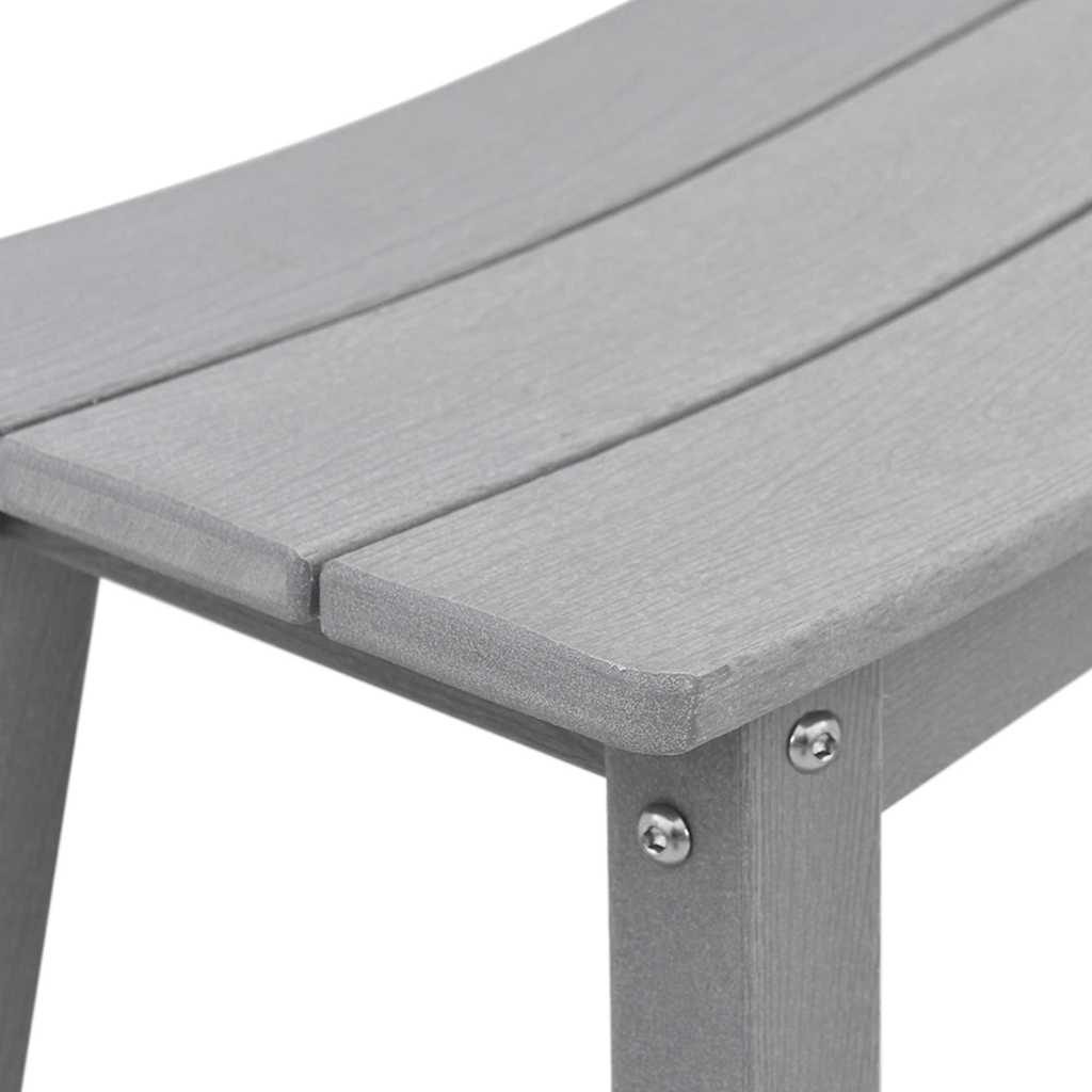 Barhocker 2 stk. Hellgrau 52 x 43 x 73,5 cm HDPE