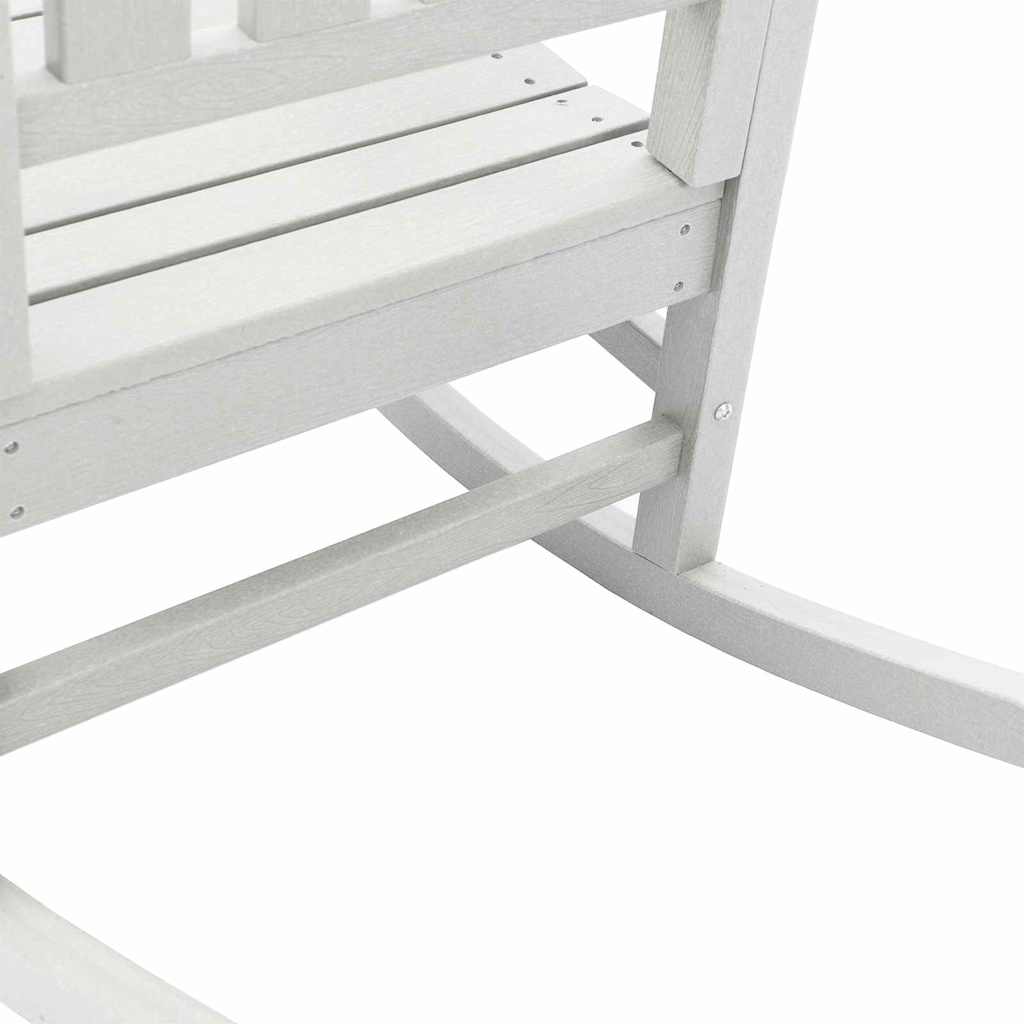 Garten-Schaukelstuhl Weiß HDPE
